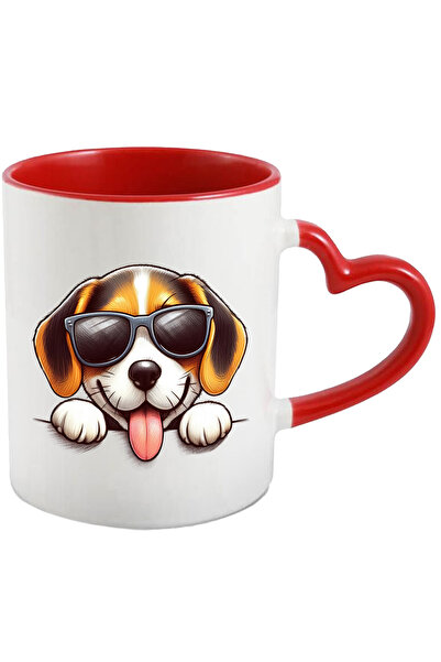 StoryGift Romania Cana cu un catelus vesel cu ochelari de soare | ilustratie ...