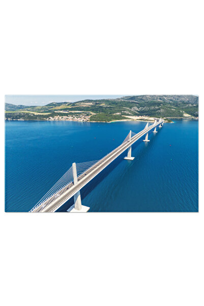 StoryGift Romania Tablou Canvas - Magia Croatiei: Ape Albastre, Peisaje Pitor...