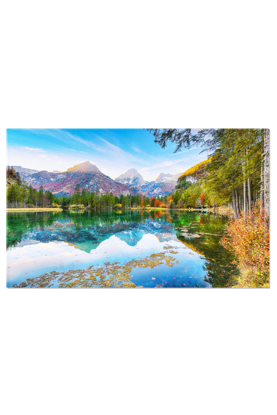 StoryGift Romania Tablou Canvas Peisaj Fabulos De Toamna La Lacul Schiederwei...