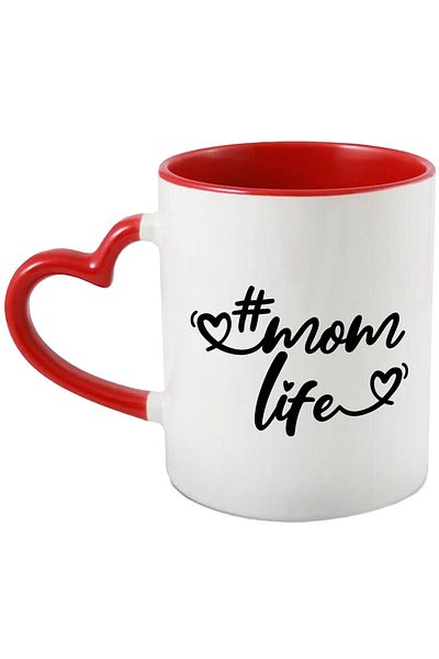 StoryGift Romania Heart Mug For Moms Who Love This Parenting Life With Handle In, With ,stg
