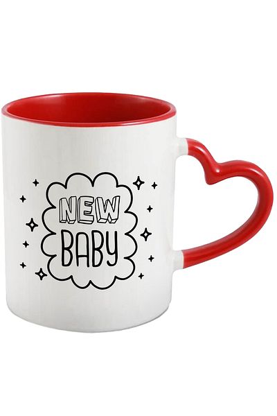 StoryGift Romania Mug With Text New Child, Baby, Birth, Family, Parents, Ceramic, 330ml, with M, With, STG.