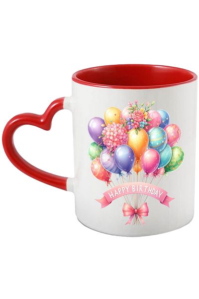 StoryGift Romania Cana Cu Multe Baloane Colorate | Ilustratie | Diverse Culori | Flori | Funda | ", Cu ,stg