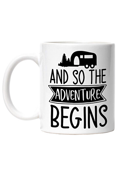 StoryGift Romania Cana Cu O Rulota Si Copaci Cu Mesajul "and So The Adventure...