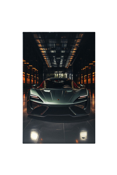 StoryGift Romania Tablou Canvas: Super Car Masina Sport De Lux Gri Masina Vis...