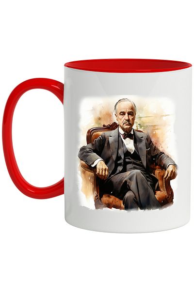 StoryGift Romania Mug With The Nose, Fictional Character, Movie, Costume, Chair, Multicolor 330 ml, Ceramic, With ,STG.
