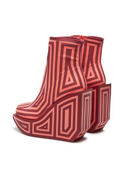 United Nude women's ankle boots 1087983182 red