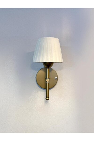 Maison Avf Osmanlı İpeği Kablosuz Pilli Duvar Aydınlatması Aplik - Alt Eskitme Gold