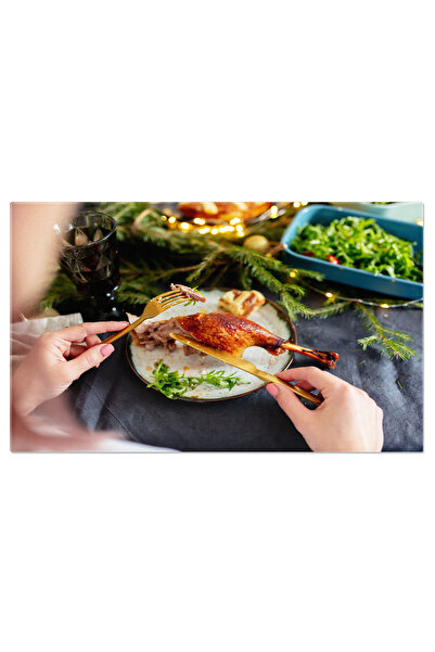 StoryGift Romania Tablou Canvas - Sarbatori Culinare: Masa De Craciun Cu Preparate Traditionale, Festin In Astept