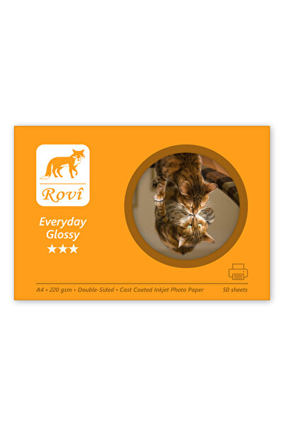 ROVİ Rovi Everyday Parlak Çift Taraflı Fotoğraf Kağıdı 220gsm 50yp A4