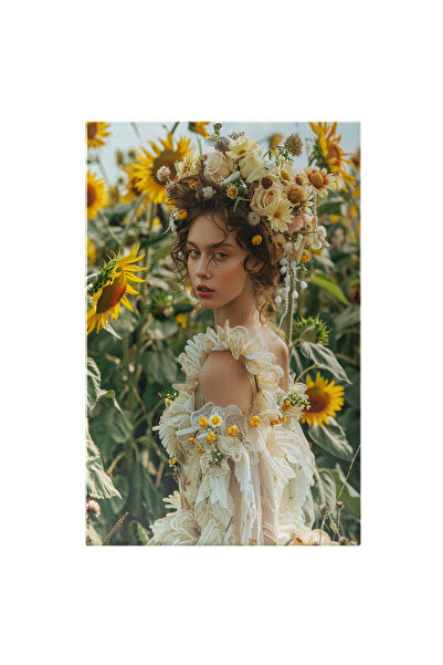 StoryGift Romania Tablou Canvas: O Femeie În Îmbrățișarea Naturii - Răsărotul...