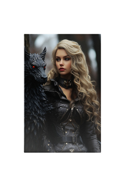 StoryGift Romania Tablou Canvas: Vapir Frumos Si Elegant Negru, Blond, Costum...