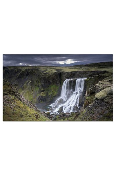 StoryGift Romania Tablou Canvas: Peisaj Islandez De La Inaltime - Peisaj, Islanda, Munti, Nori