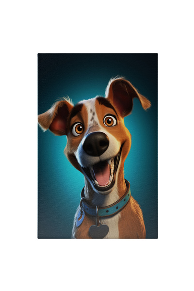 StoryGift Romania Tablou Canvas: Portret Canin Patruped Maro Cu Zambet Sincer...