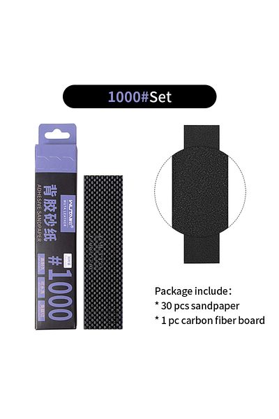 Choice P1000 Wuta Grinding Sandpaper Sheets With Carbon Fiber Board Self Adhesive Sticky Back Sand Paper Fo