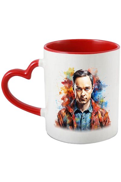StoryGift Romania Mug With Sheldon Cooper, TV Series, Big Bang Theory, Multicolor 330 ml, Ceramic, With,STG.