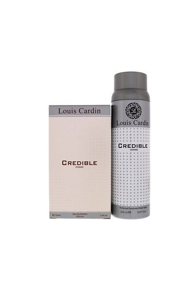 Louis Cardin Credible Homme Perfume 100ml + Deodorant Spray 200ml