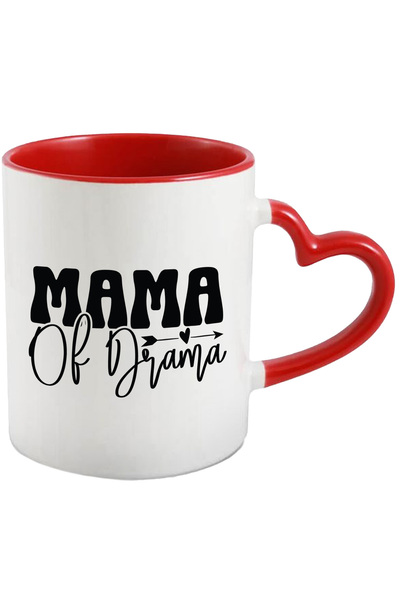 StoryGift Romania Cana Cu Inimioara Si Textul "mama Of Drama" - Mama Dramei C...