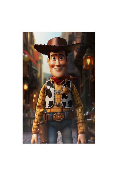 StoryGift Romania Tablou Canvas: Cowboy-ul Preferat Woody Din Seria Desenelor Toy Story -pentru Iubitorii De Des