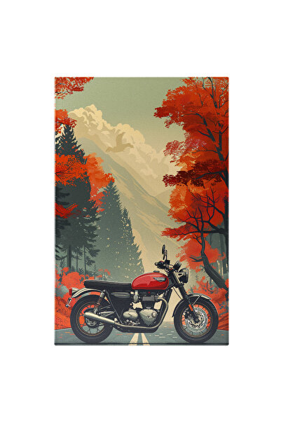 StoryGift Romania Tablou Canvas La Răscruce De Drumuri Motocicleta Harley Dav...