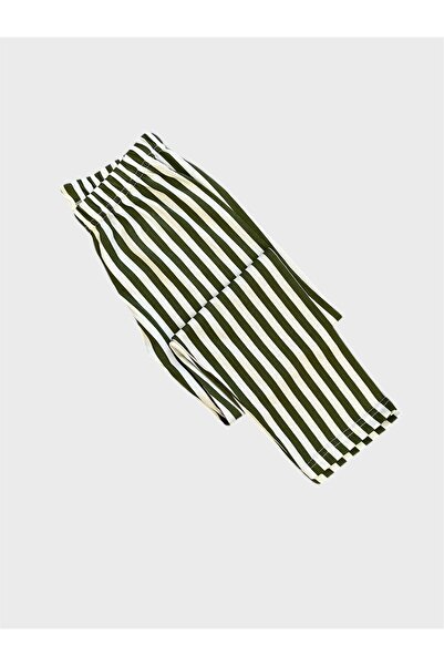 ALİŞ KİDS Σετ πιτζάμες με μακρυμάνικο γιακά ανδρικό πουκάμισο με 100% βαμβακερό πράσινο ριγέ σχέδιο