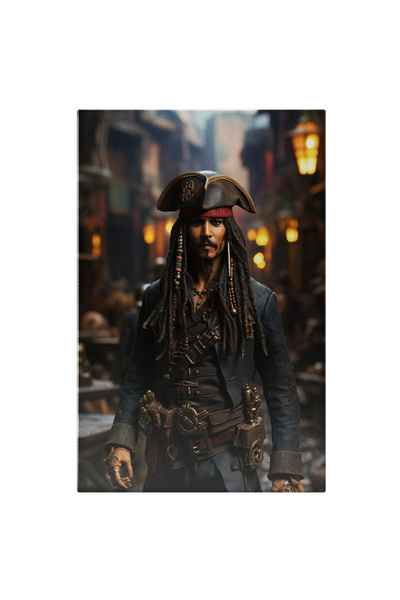 StoryGift Romania Tablou Canvas: Portret Pirații Din Caraibe Jack Sparrow Joh...