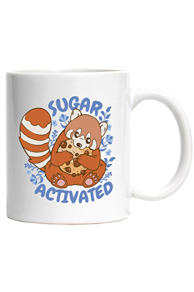 StoryGift Romania Cana Cu Mesaj In Engleza Sugar Activated, Flori, Panda Rosu...