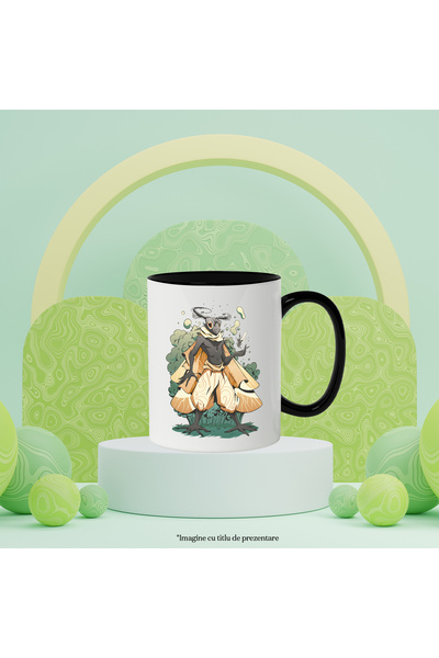 StoryGift Romania Monster Mug, Fantasy, Moth, Smoke, Wings, Pants, Multicolor 330 ml, Ceram, With ,STG
