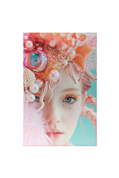 StoryGift Romania Canvas Painting 100 x 70CM Woman with Sweet Face, Rhineston...