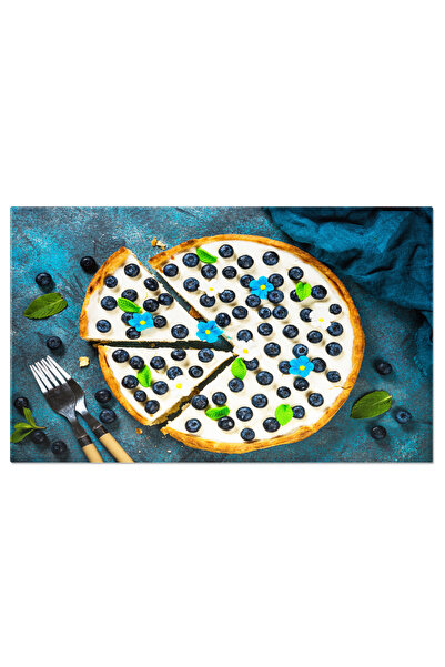 StoryGift Romania Tablou Canvas Tarta De Cirese Albastre Cu Mascarpone Delici...