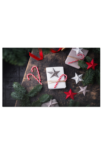 StoryGift Romania Tablou Canvas: Compozitie Festiva Pentru Iarna Si Anul Nou,...