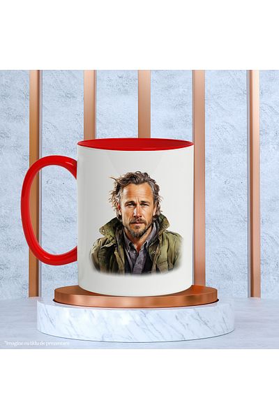 StoryGift Romania Mug With Rick Grimes, Serif, Fictional Character, TWD, Multicolor 330 ml, Ceramic with, With, STG