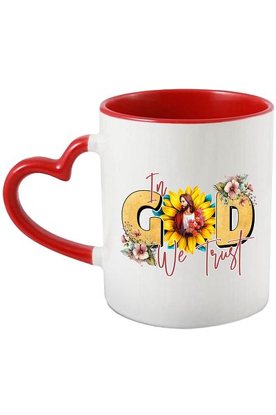 StoryGift Romania Cup with the Lord Jesus Christ with the message "In God we trust", religion, illustration, , With ,STG.