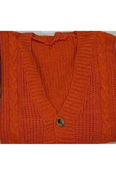 Sevda Kılınç Plus Size Standard Knitwear Cardigan