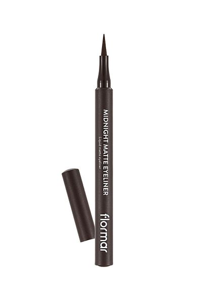 Flormar Matte Liquid Pen Eyeliner (BROWN) - Midnight Matte Eyeliner - 002 Brown -8690604641659