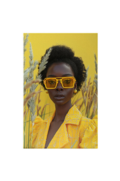 StoryGift Romania Tablou Canvas Iubitoarea De Căldură Fata Cu Ochii Mari Și O...