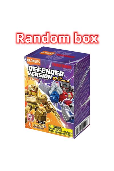 Choice 1pcs Blokees Transformer Defender Version 2 Building Block Assembly Blind Box Toys 5.5cm Mini Starsc