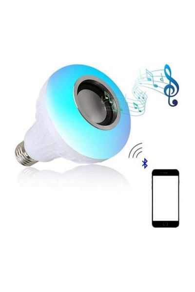 MACVI Macvi® LED speaker bulb, normal socket, 12 W, Bluetooth and remote control