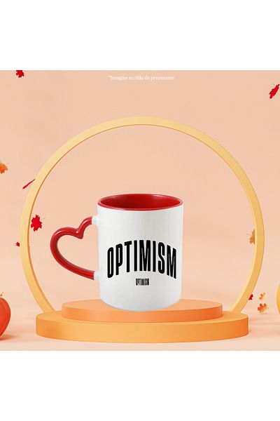 StoryGift Romania Mug The Word Optimism, Motivational, Self Help, Self Understanding, Appreciation, , With ,STG .