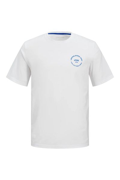 Jack & Jones Ανδρικό μπλουζάκι με λογότυπο με λευκό μανίκι T-skin