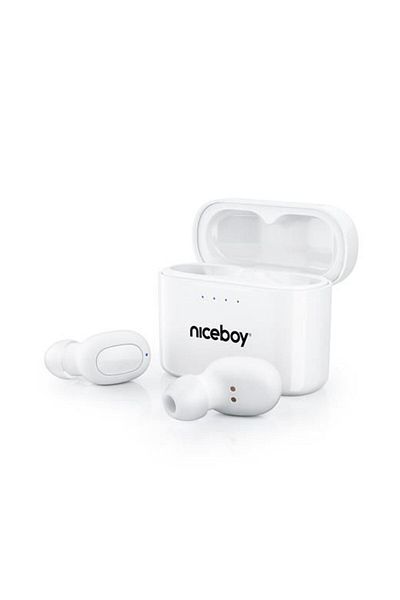 Niceboy Wireless Headphones Hive Podsie 3, , Bluetooth 5.1, Ipx5, White