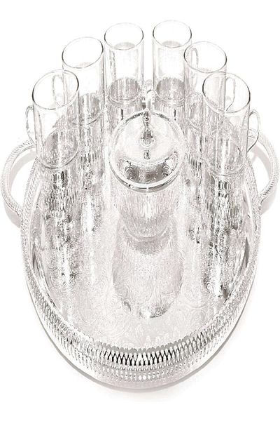 QUEEN ANNE 8-Piece Round Tea Set with Sugar Dish & Spoon