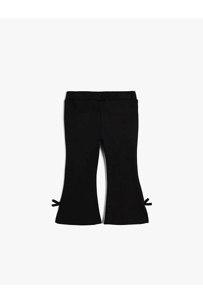 Koton Bow Detailed Elastic Waist Basic Spanish Leg Leggings