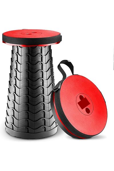 Generic مقعد تخييم محمول قابل للطي، قابل للتعديل الارتفاع، مقعد سفر خفيف الوزن - للاستخدام الخارجي