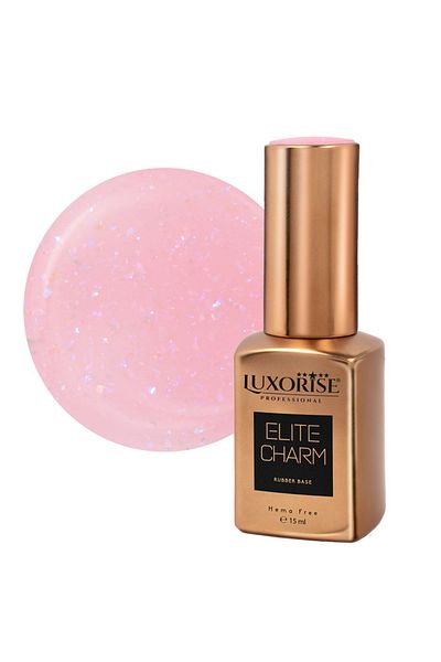 LUXORISE Bază de cauciuc LUXORISE Elite Charm - Șampanie regală 15ml