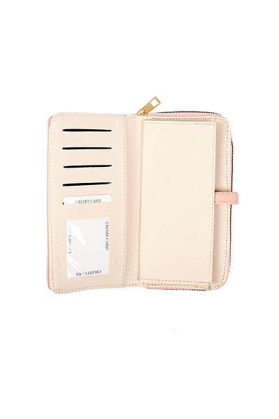 Mio Gusto Powder Color Zippered Women's Wallet
