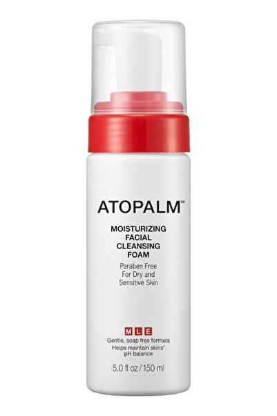 Atopalm رغوة تنظيف الوجه المرطبة، خالية من البارابين، غسول للوجه للبشرة الجاف...