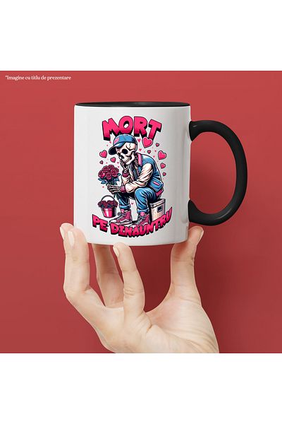 StoryGift Romania Sad Human Skeleton Broken Heart Valentine's Day Mug, 330ml, Ceramic with Man, With, STG.