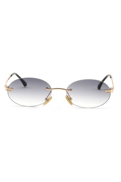 Angel Eyes Minimal Unibody Design Silver Glass Women&Men Sunglasses Ce Certified Uv400 Protected