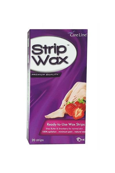 Careline Strip Wax Shea Butter & Strawberry 20Strips