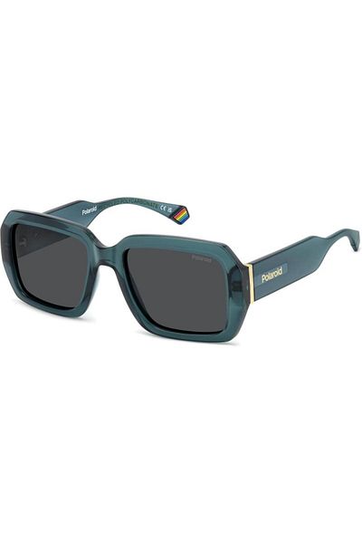 Polaroid Ochelari de soare polarizați pentru femei Polaroid PLD 6223/S/X ZI9/M9, Plastic, Albastru, 54 mm